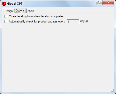 Global-OPT Options Tab graphic